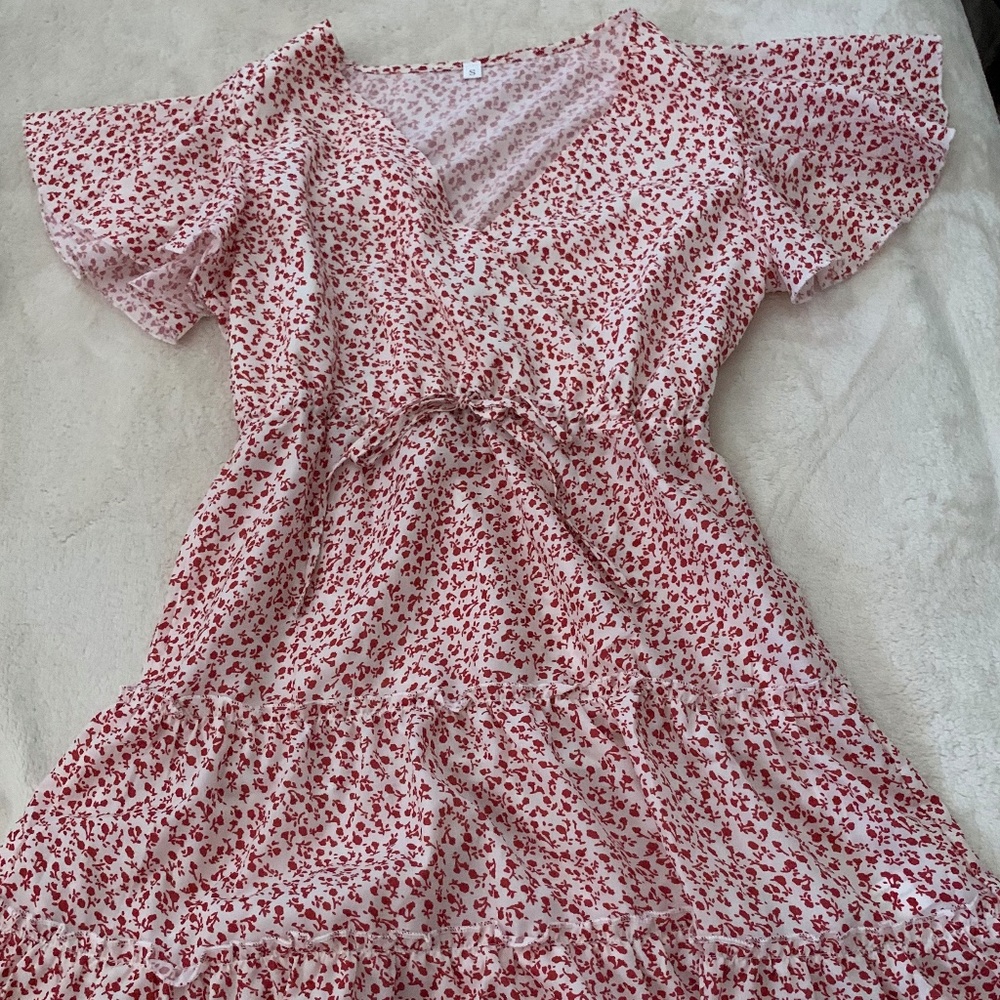 Floral wrap dress